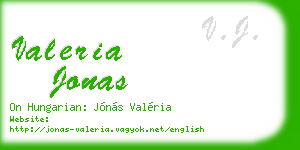 valeria jonas business card