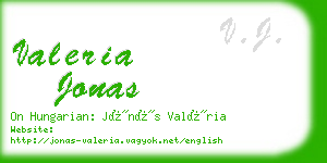 valeria jonas business card